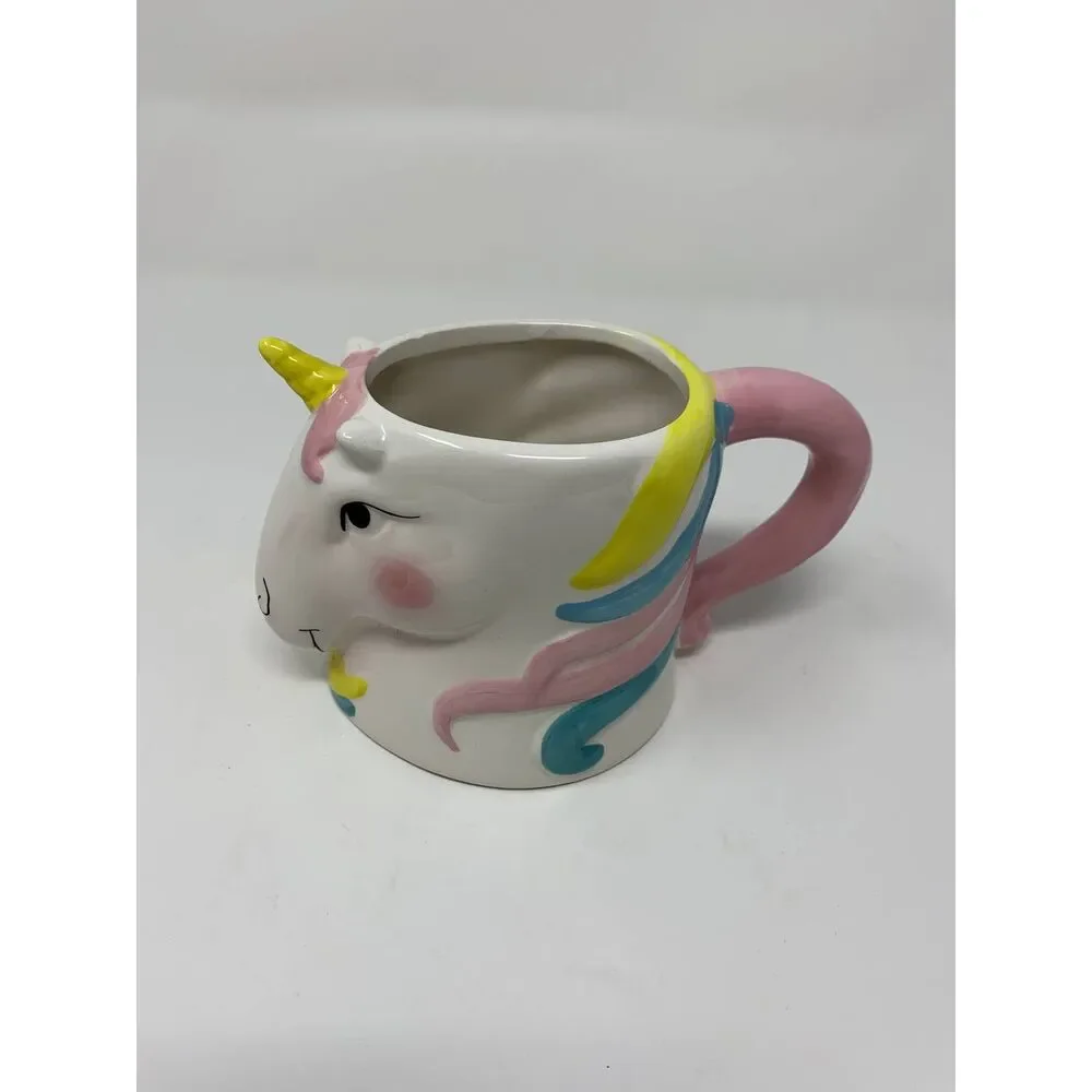 Five Below Super Cute Bright Large Unicorn Coffee Mug